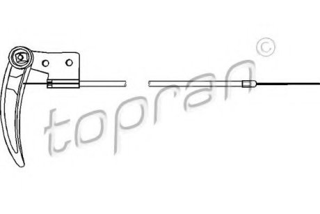 Тросик замка капота Topran (Hans Pries) 104170 (фото 1)