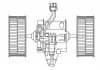 Вентилятор обігрівача BMW 5 (E60) (03-) LUZAR LFh 26E6 (фото 3)