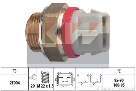 Термовыключатель, вентилятор радиатора KW 550682 (фото 1)