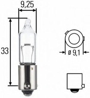 Лампа накаливания; лампа накаливания, основная фара Hella 8GH008417012 (фото 1)
