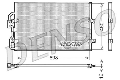 Радіатор кондиціонера Denso DCN07040