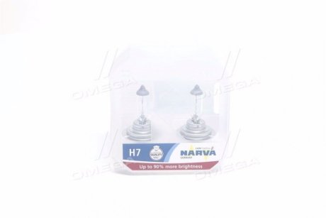 Лампа накаливания SET H7 12V 55W PX26d RANGE POWER +90 (к-т 2шт) NARVA 48047S2