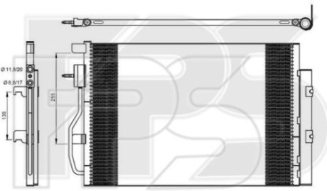 Радіатор кондиціонера NRF 17 K802-X (фото 1)