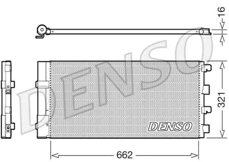 Радиатор кондиционера Denso DCN37003