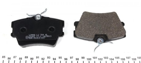 Комплект тормозных колодок, дисковый тормоз BRECK 21882 00 704 00 (фото 1)