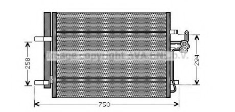 Конденсор кондиционера FORD MONDEO AVA Cooling Systems FDA5428D (фото 1)