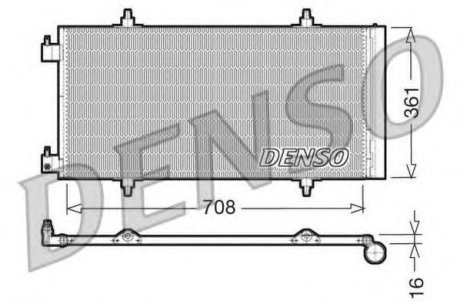 Радіатор кондиціонера Denso DCN07011