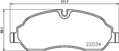 Комплект тормозных колодок P 24 171 Brembo P24171 (фото 1)