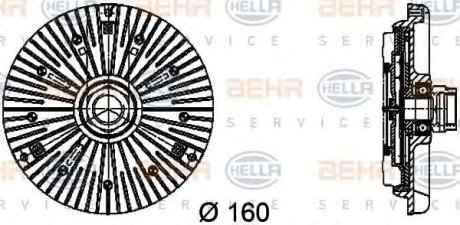 Віскомуфта A6 2,7 01-05 (Premium Line! OE) BHS (Behr Hella Service) 8MV376734-451 (фото 1)
