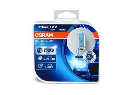 Лампа HB3 P20d 12V 60W COOL BLUE INTENSE (пластиковый бокс 2 шт) - OSRAM 9005СВIHCB (фото 1)