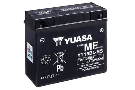 МОТО 12V 19Ah MF VRLA Battery YT19BL-BS(сухозаряжений) YUASA YT19BLBS (фото 1)
