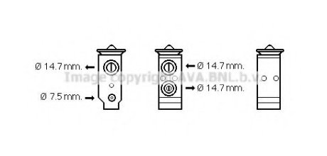 QUALITY COOLING - клапан расширительный системы кондиционирования AVA Cooling Systems HY1325 (фото 1)