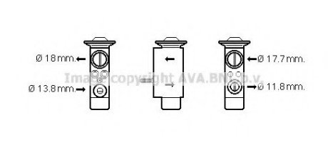 AVA QUALITY COOLING - клапан расширительный системы кондиционирования AVA Cooling Systems VO1162