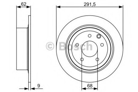 Тормозной диск - Bosch 0986479C60 (фото 1)