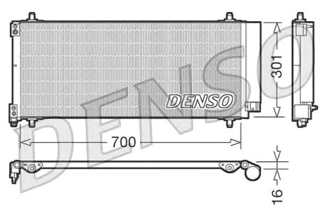 Радиатор кондиционера Denso DCN21027 (фото 1)