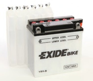 Аккумулятор для мототехники CONVENTIONAL 12 V 9 AH 100 A ETN 1 B0 135x75x140mm 3.2kg - EXIDE EB9B