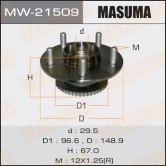 Ступица колеса заднего в сборе с подшипником Nissan Primera (02-07) MA Masuma MW21509