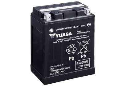 МОТО 12V 12,6Ah High Performance MF VRLA Battery AGM YTX14AH-BS(сухозаряже - YUASA YTX14AHBS