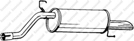 Задній. глушник,випускна сист. BOS185-313 Bosal Benelux N.V. 185313 (фото 1)
