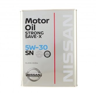 Масло моторное / Strong Save X 5W-30 (4 л) Nissan/Infiniti Klan505304 (фото 1)