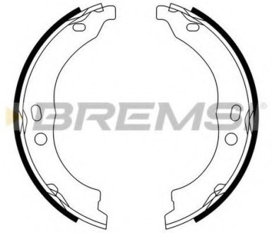 Колодки ручного гальма Ducato/Boxer 06- (Bendix) BREMSI GF0188