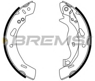 Гальмівні колодки зад. Ford Fiesta VI 08- (TRW) BREMSI GF0249