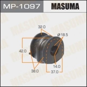 Втулка стабілізатора (упаковка 2 шт., ціна за 1 шт.)) - Masuma MP1097 (фото 1)