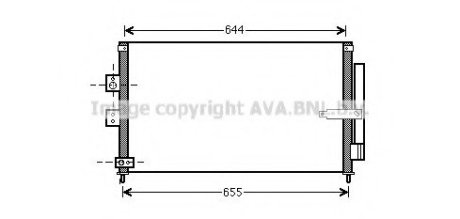 Радиатор кондиционера HONDA CIVIC VIII (FA, FD) (05-) (AVA) AVA Cooling Systems HD5223D