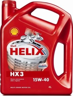 Олія моторна Helix HX3 15W-40 (4 л) SHELL 550039926