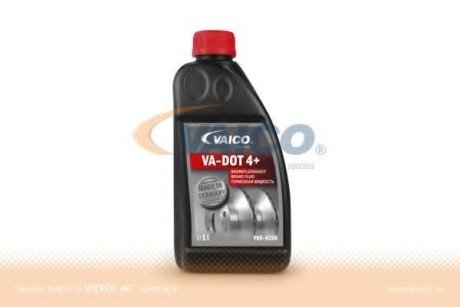 - Гальмівна рідина DOT4 PLUS class SL6 (+ESP) 1L VAICO V600236 (фото 1)