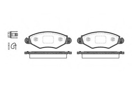 Колодки тормозные дисковые передние WOKING P743320 (фото 1)