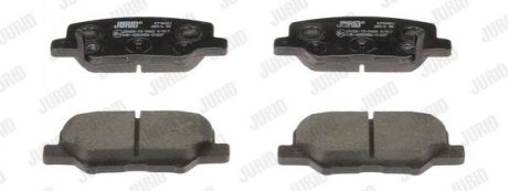 Комплект колодок тормозных дисковых тормозов (4шт) JURID 573442J (фото 1)