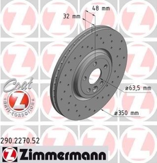 Диск гальмівний SPORT Z T4A2343 ZIMMERMANN Otto Zimmermann GmbH 290227052