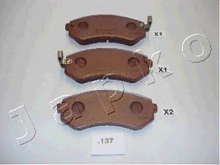 Колодки тормозные дисковые Nissan Patrol gr v wagon 4.8 (01-07),Nissan Patrol gr JAPKO 51137 (фото 1)