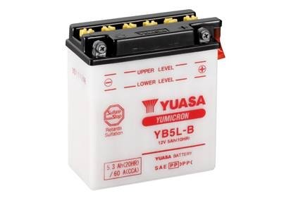 МОТО 12V 5,3Ah YuMicron Battery YB5L-B) YUASA YB5LB (фото 1)