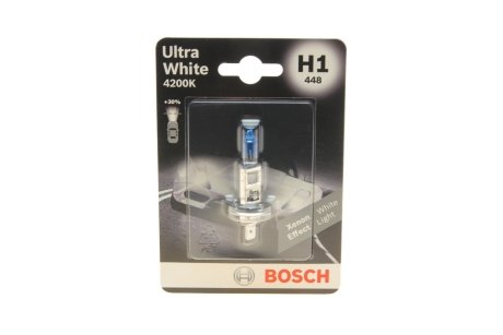 Лампа___ H1 Ultra White 4200K блістер - кратн. 20 шт Bosch 1987301088