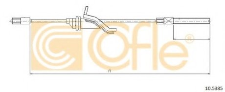 Трос, стояночная тормозная система - COFLE 105385