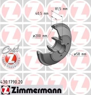 ZIMMERMANN - BĘBEN HAMULC. OPEL AGILA 08- Otto Zimmermann GmbH 430179020