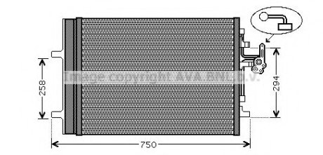 QUALITY COOLING - радиатор кондиционера AVA Cooling Systems VO5161D (фото 1)