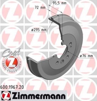 Барабан гальмівний Coat Z 2H0609617 ZIMMERMANN Otto Zimmermann GmbH 600196720
