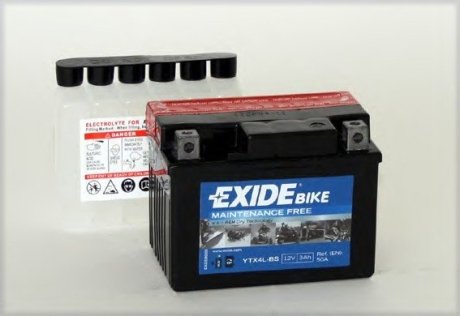 Акумулятор YTX4L-BS EXIDE YTX4LBS (фото 1)