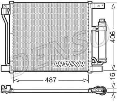 Радіатор кондиціонера [487x406] - Denso DCN46021