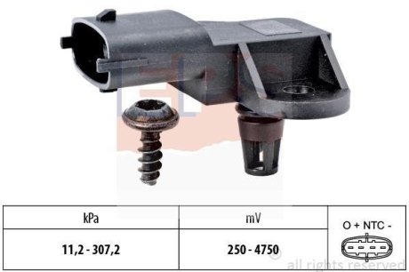Датчик давления воздуха Fiat Doblo/Punto 11- EPS 1993341