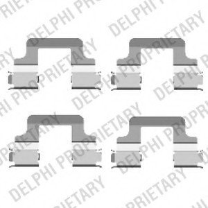 Комплектуючі, колодки дискового гальма - DELPHI LX0437 (фото 1)