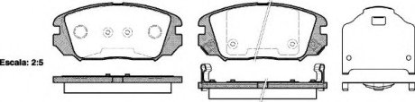 Колодки тормозные дисковые передние Honda Civic viii 1.6 05-,Hyundai Grandeur 2. WOKING P1304302 (фото 1)