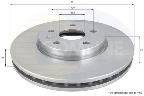- диск торм opl insignia 08- COMLINE ADC1142V (фото 1)
