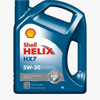 Масло моторное Helix HX7 5W-30 (4 л) SHELL 550040004 (фото 1)