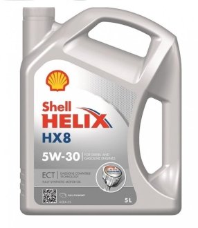 Олія моторна Helix HX8 ECT 5W-30 (5 л) SHELL 550048100 (фото 1)