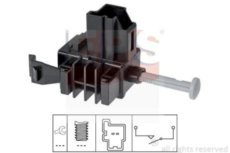 Выключатель, привод сцепления (Tempomat), Выключатель, привод сцепления (управление двигателем) - EPS 1810271 (фото 1)