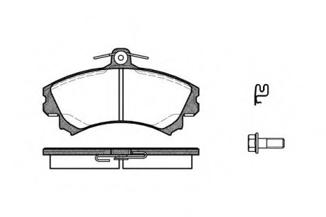 Колодки тормозные диск. перед. (Remsa) Mitsubishi Colt 04> (P4903.21) WOKING P490321 (фото 1)